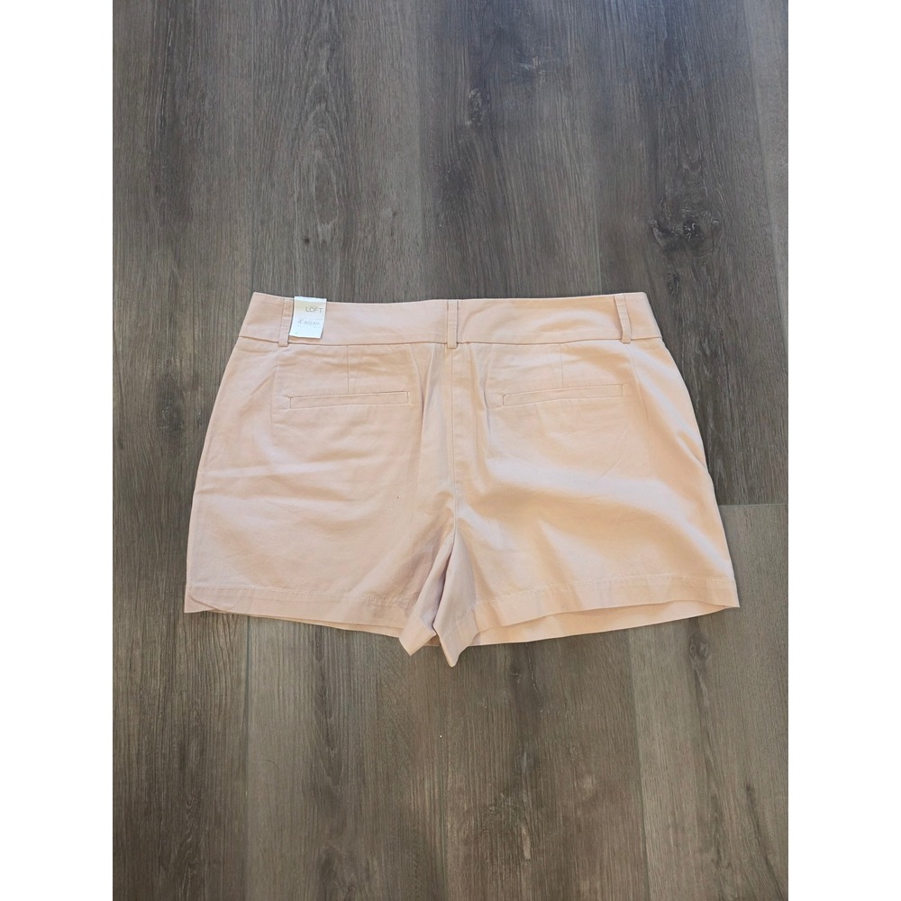 NWT Ann Taylor LOFT Women's Size 12 Light Pink Chino 4" Inseam Shorts - Picture 4 of 4